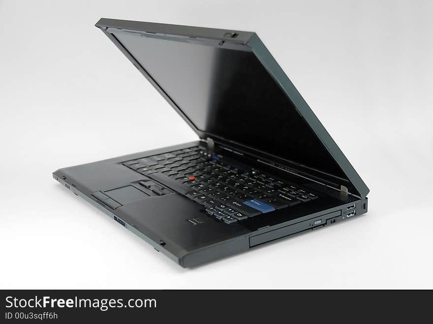 Modern black notebook computer