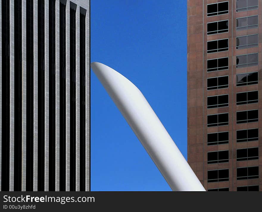 Horizontal, vertical and slanted lines in architecture. Los Angeles, California. Horizontal, vertical and slanted lines in architecture. Los Angeles, California.