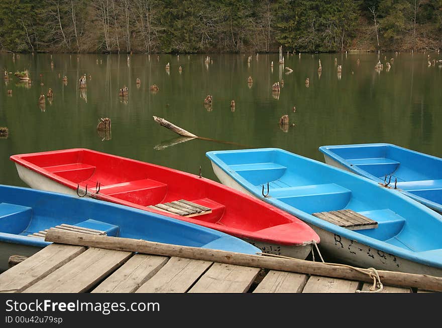 Boats And Lake