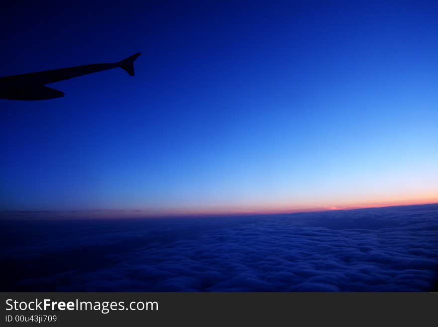 Clouds - view from the plane. Clouds - view from the plane