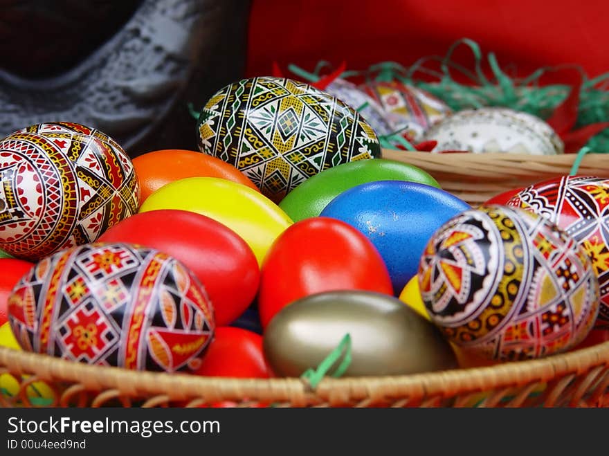 Hand painted eggs for Easter. Hand painted eggs for Easter