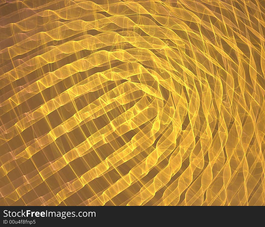 Yellow abstract texture. Fractal graphics shows picture like a lot of ribbons. Yellow abstract texture. Fractal graphics shows picture like a lot of ribbons.