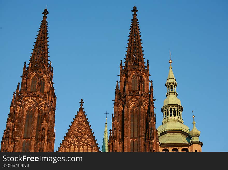 Gothic cathedral in Prague