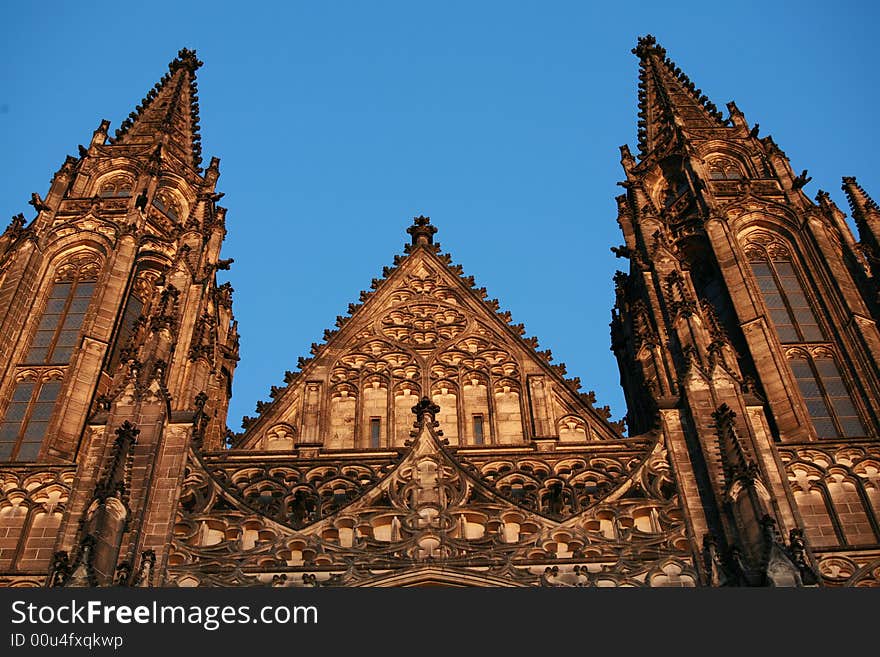 Gothic cathedral in Prague