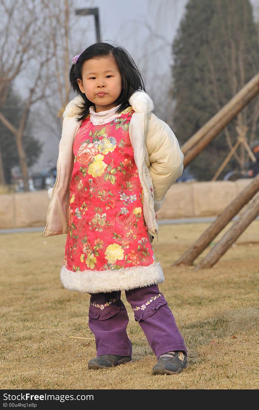 Chinese Girl have beautiful wear