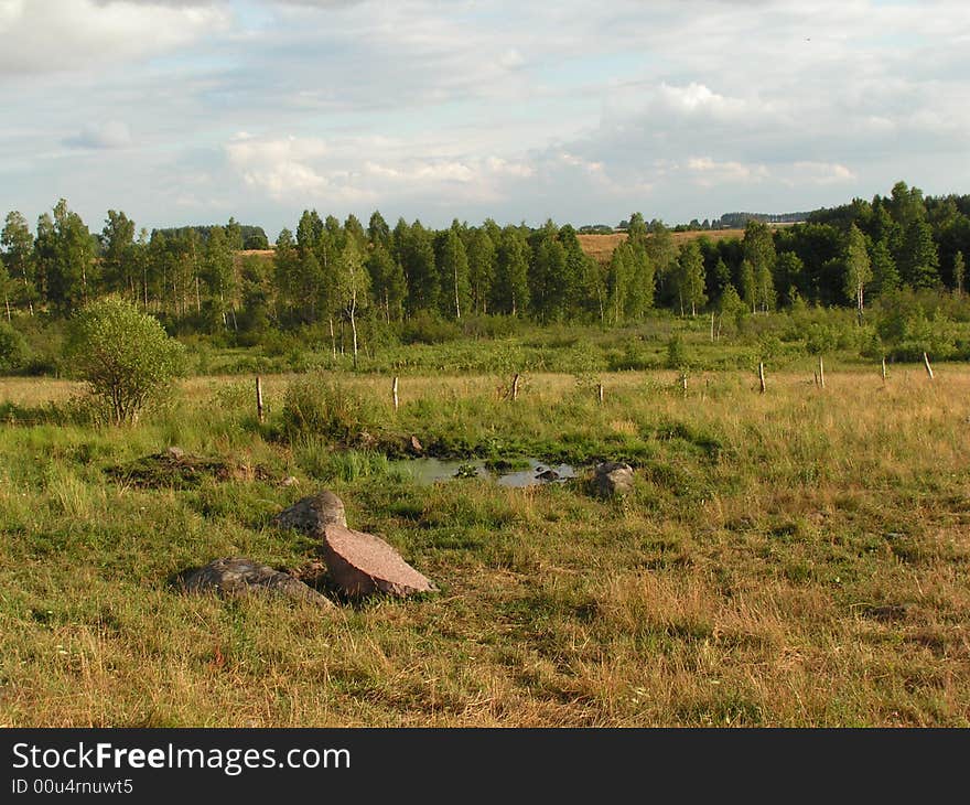 Landscape in northern Poland (made in a landscape parc in Poland)