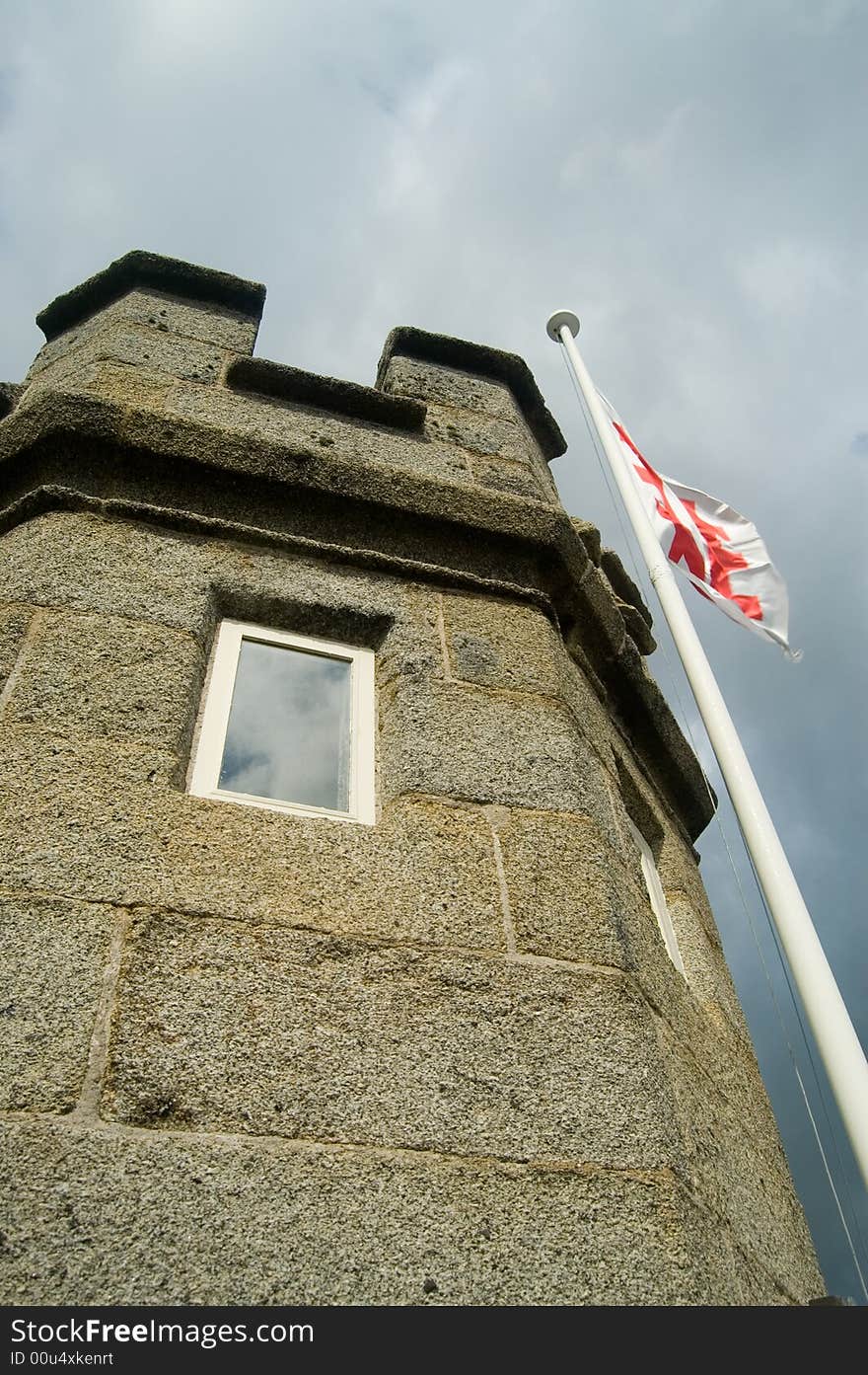 Castle and flag