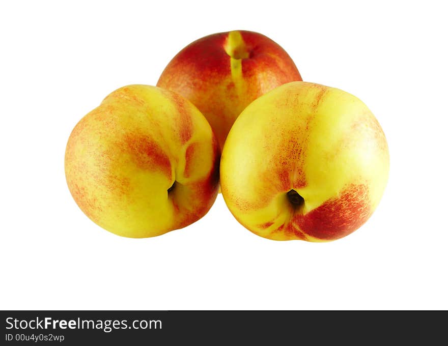 Tree juicy fresh nectarines