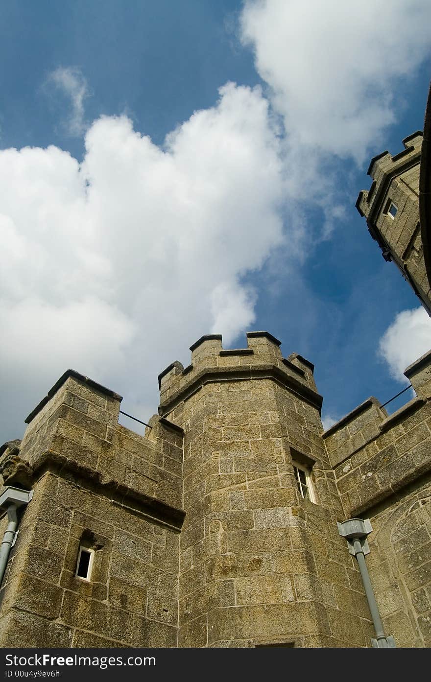 Sky view of the castle