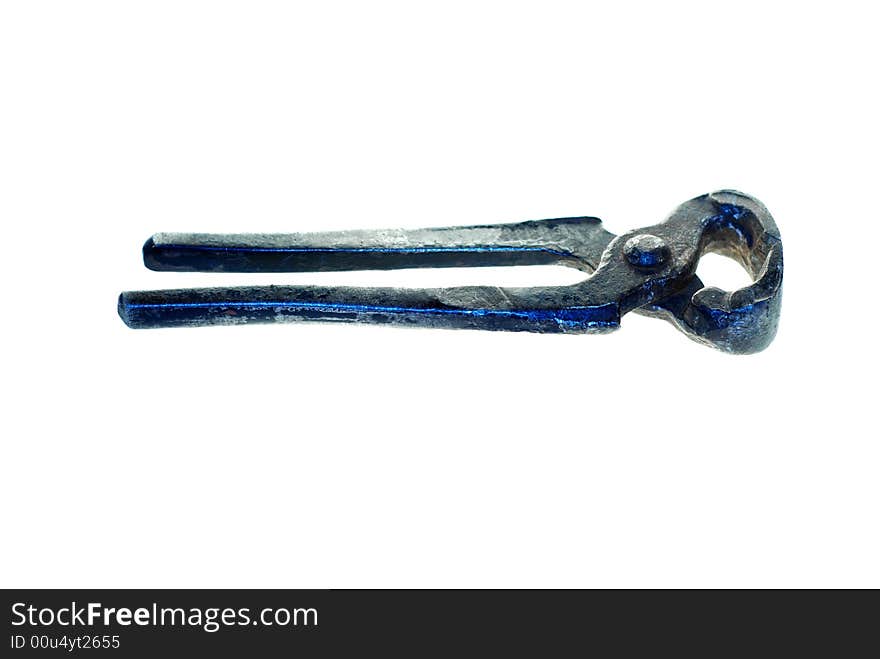 Old vintage steel pincer