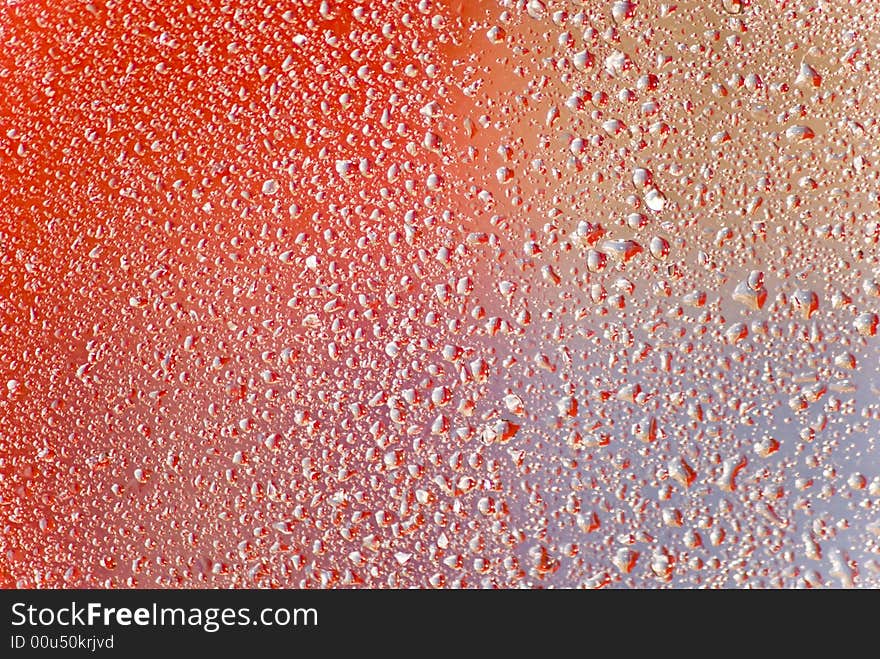 Water bubbles. Macro-shot. Blur on the edges of the frame � lens feature.