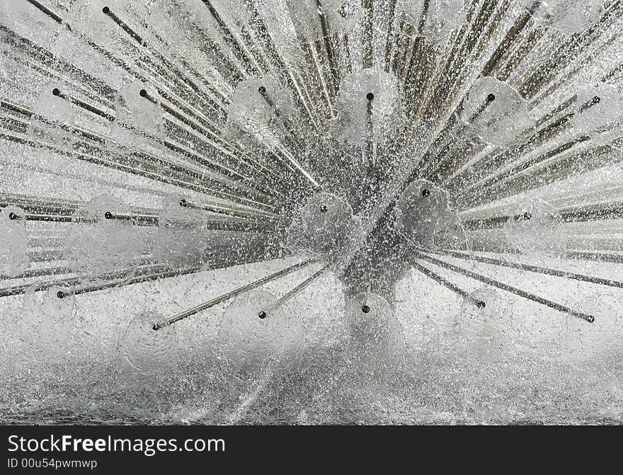 A modern and nice tree-like fountain. A modern and nice tree-like fountain