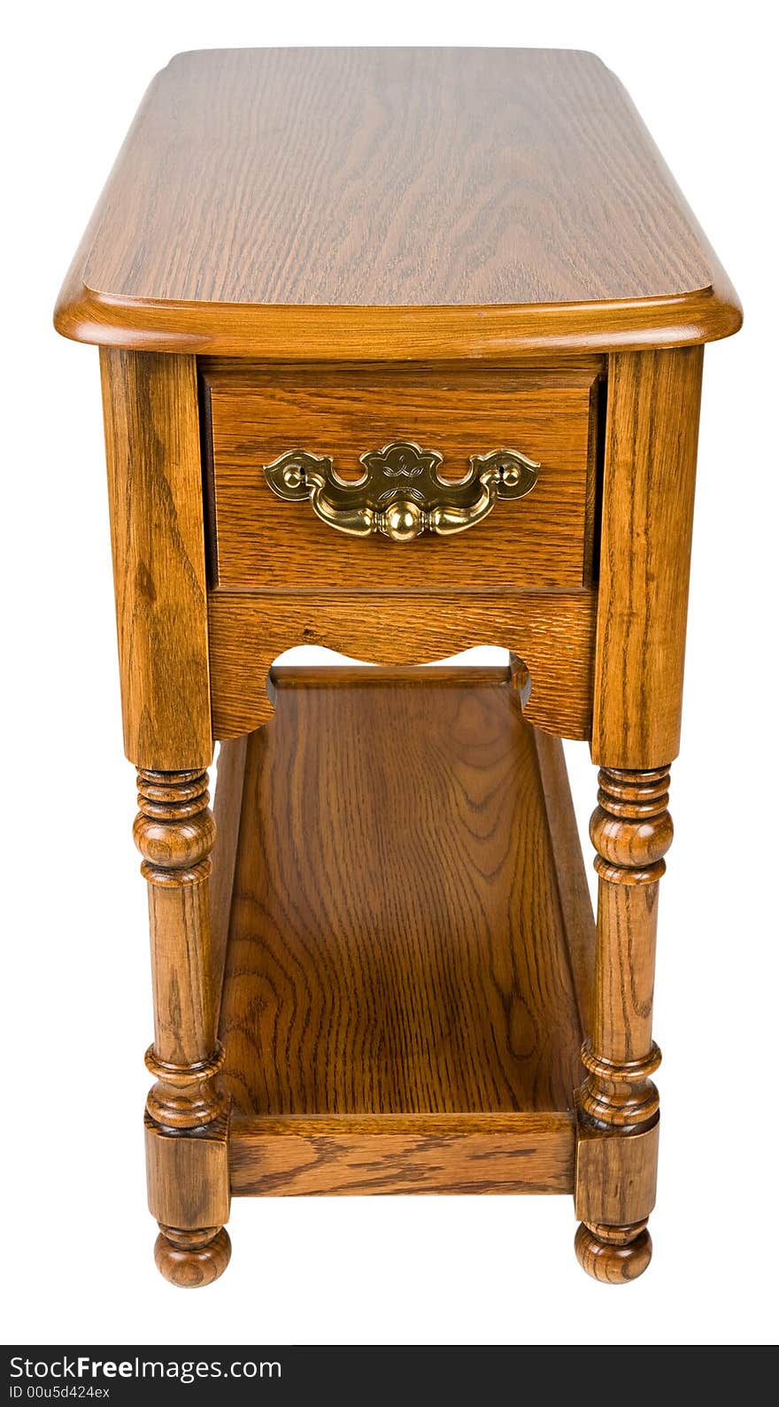 Oak Chair Side End Table