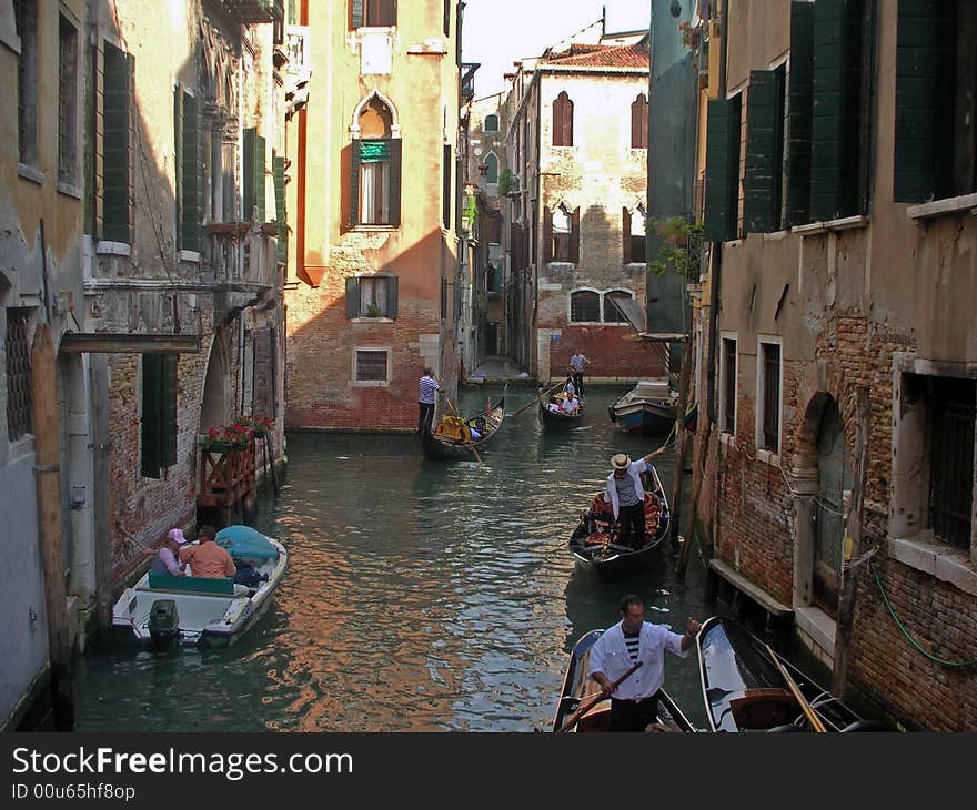 Narrow streets of Venice