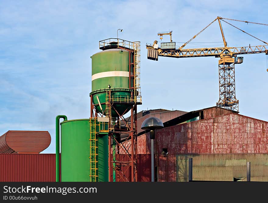 Power plant in Piombino port, Tuscany, Italy. Power plant in Piombino port, Tuscany, Italy.