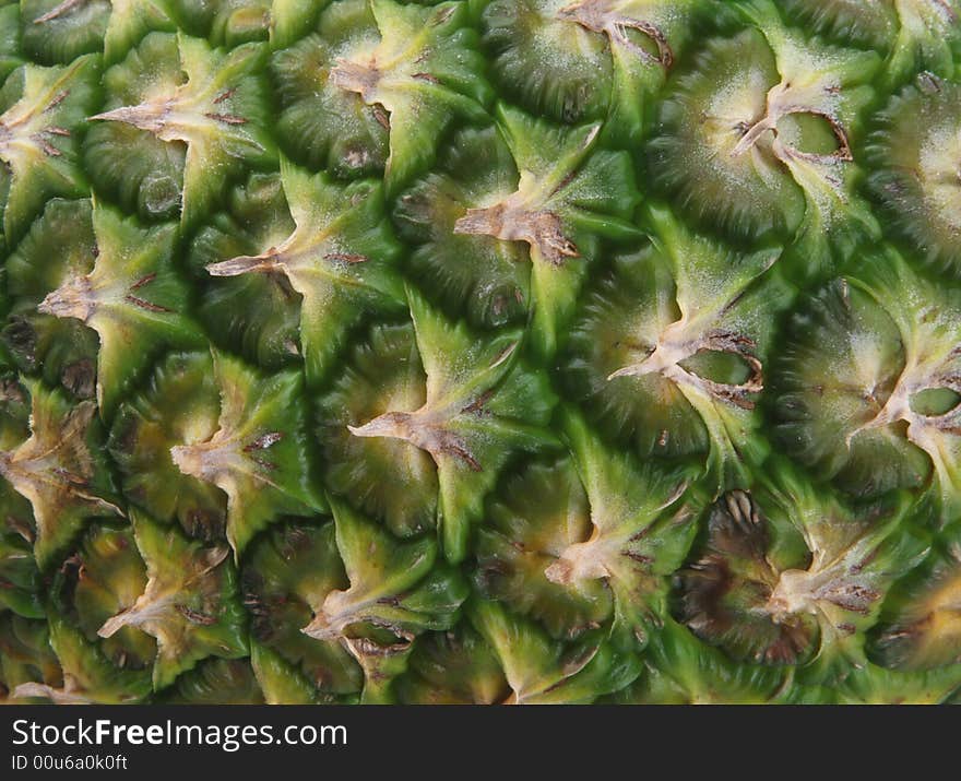 Pineapple rough green texture close abstract and background. Pineapple rough green texture close abstract and background