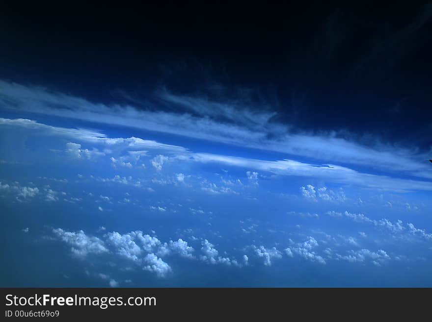 Clouds - view from the plane. Clouds - view from the plane