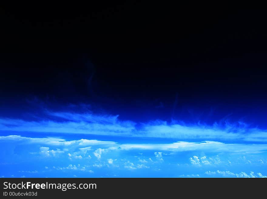 Clouds - view from the plane. Clouds - view from the plane