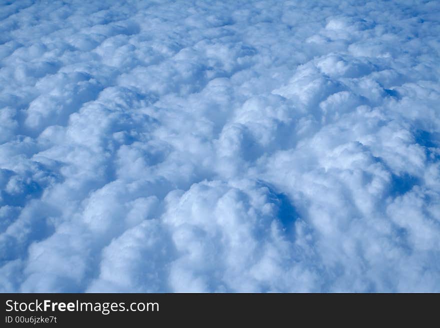 Clouds - view from the plane. Clouds - view from the plane