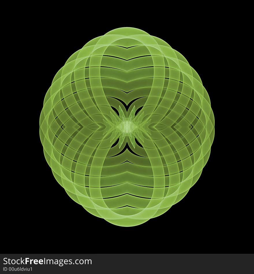 Abstract fractal image resembling a fancy lime fetish