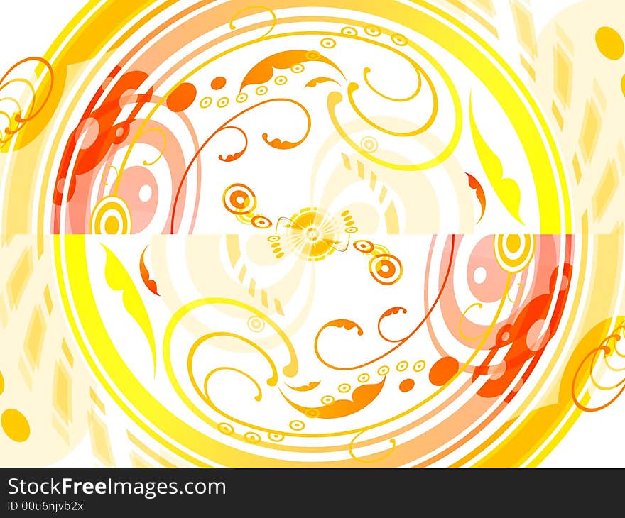 Abstract circles design