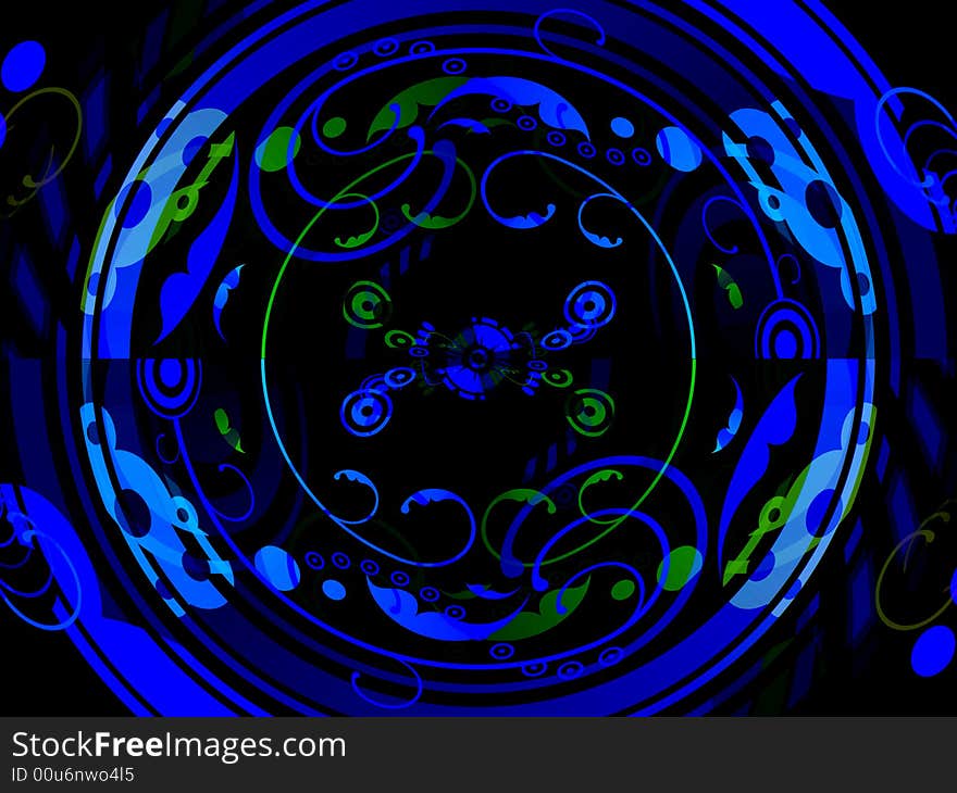 Abstract design with circles, swirls and bubbles. White background. Abstract design with circles, swirls and bubbles. White background.