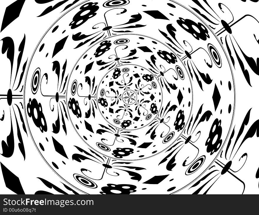 Abstract design with circles, swirls and bubbles. White background. Abstract design with circles, swirls and bubbles. White background.