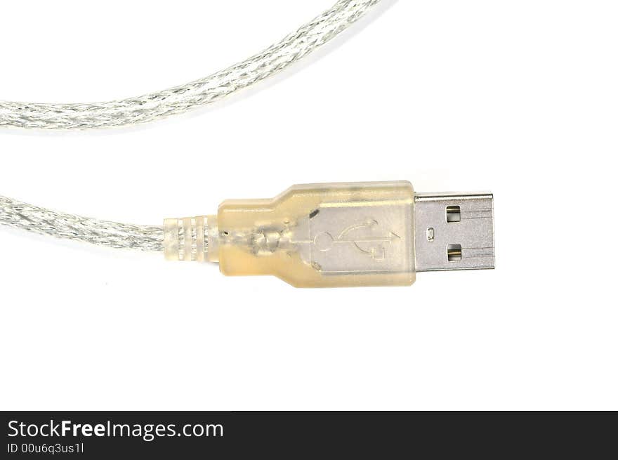 USB connector silver wire USB cable