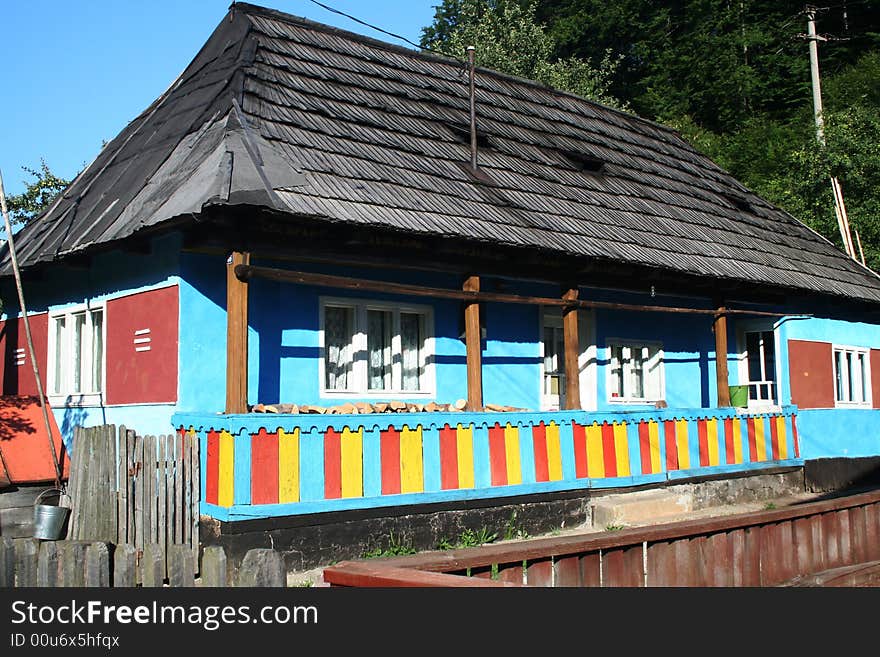 Romanian traditional village house in Transilvania. Romanian traditional village house in Transilvania