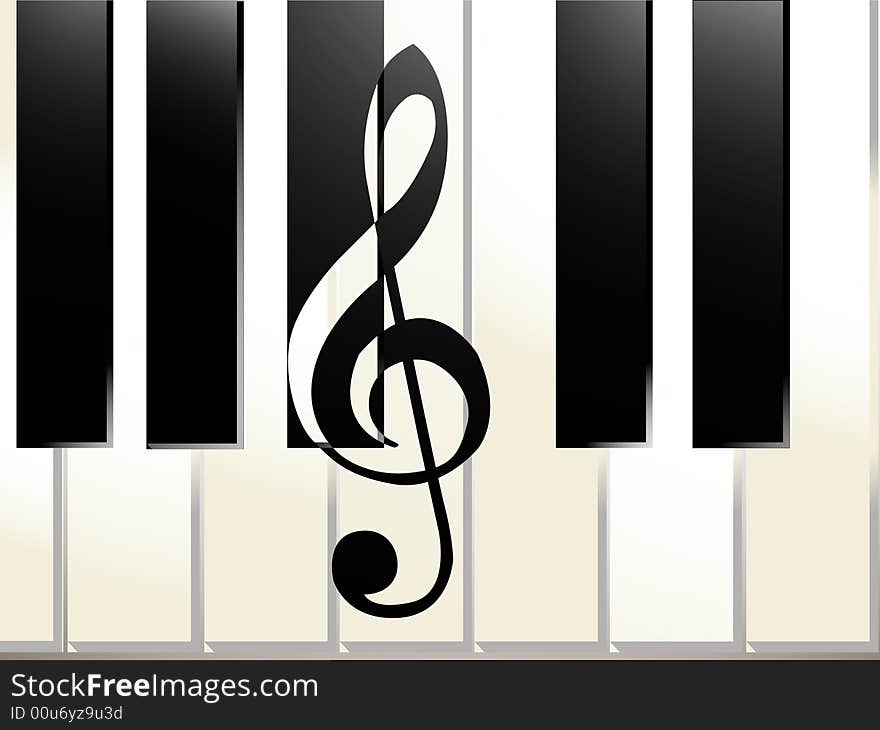 Abstract piano vector illustration background. Abstract piano vector illustration background