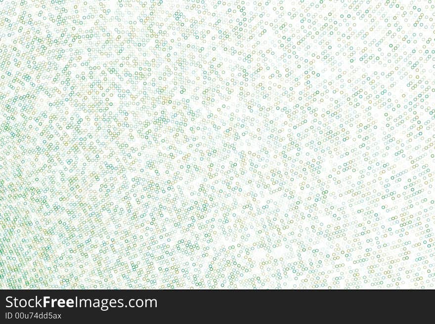 Abstract background with green circle