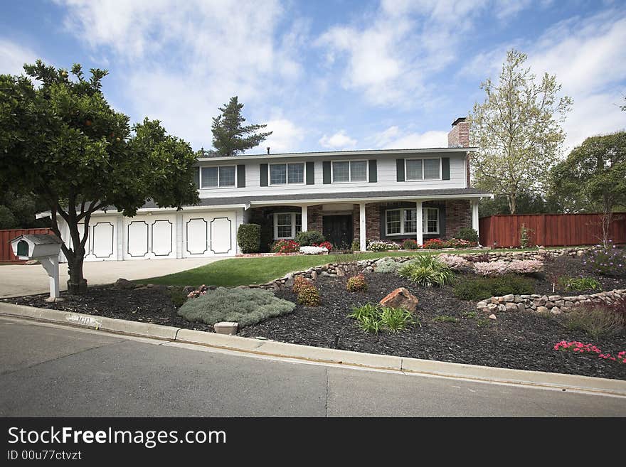 Shot of a Northern California Suburban Home. Shot of a Northern California Suburban Home