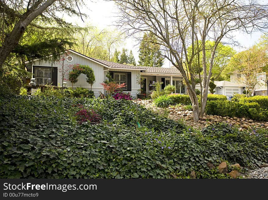 Shot of a Northern California Suburban Home. Shot of a Northern California Suburban Home