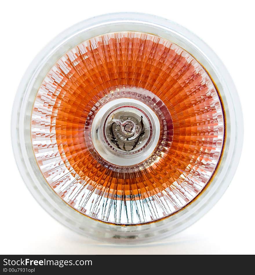 Orange Halogen Light Bulb