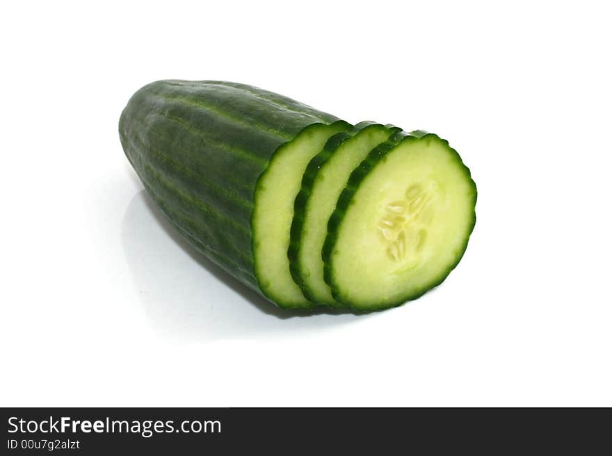 Cucumber with slices