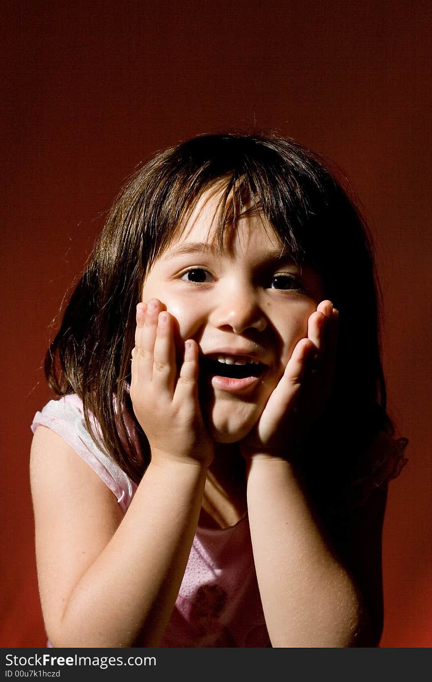 Young Girl Looking Surprised