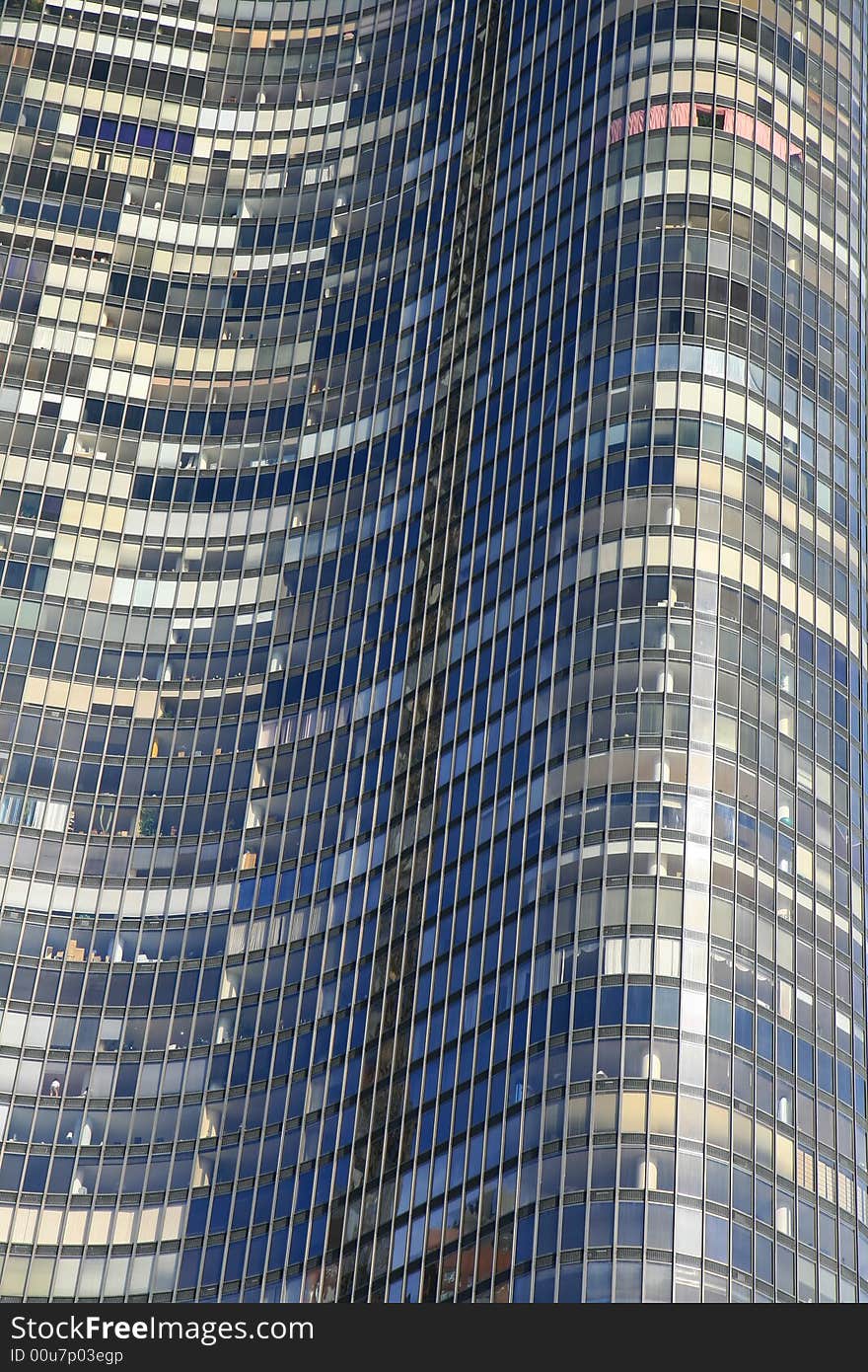 The high-rise buildings in the downtown Chicago. The high-rise buildings in the downtown Chicago