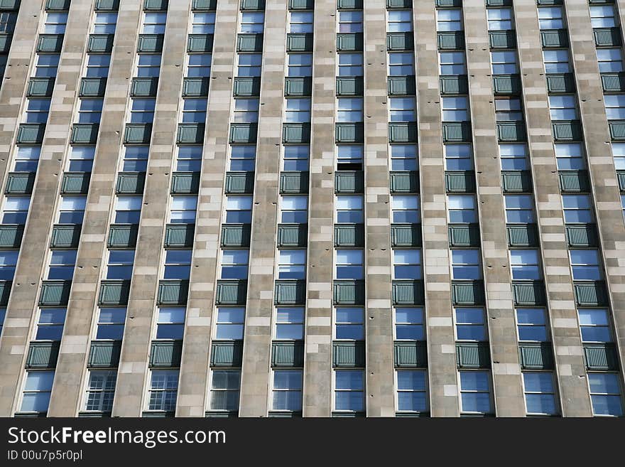 The high-rise buildings in the downtown Chicago. The high-rise buildings in the downtown Chicago