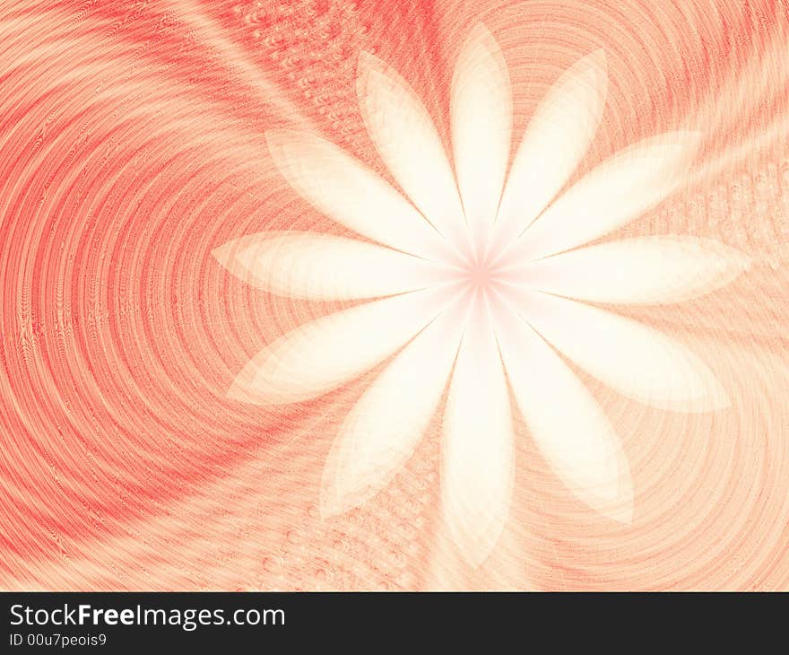 Fractal image of an abstract flower. Fractal image of an abstract flower.