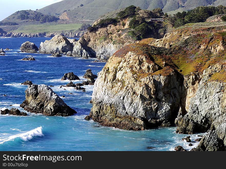 Rocks Along The Coast