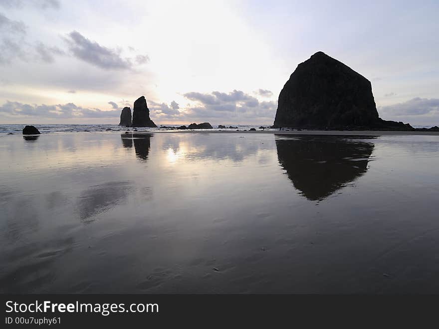 Sunset at Haystack