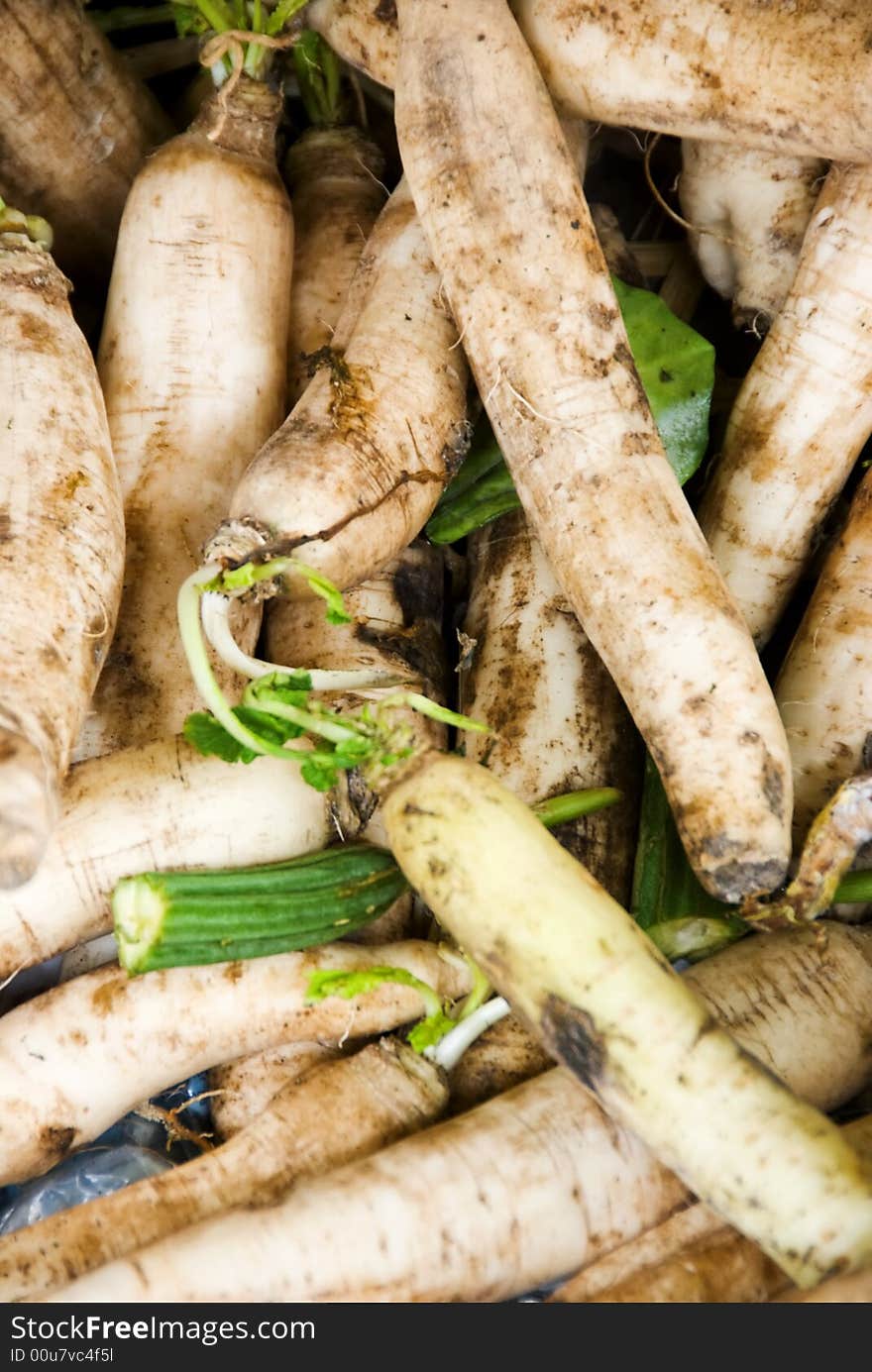 Asian market vegetables