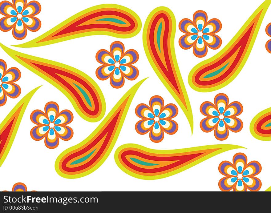 Flower background and yellow long leaves. Flower background and yellow long leaves