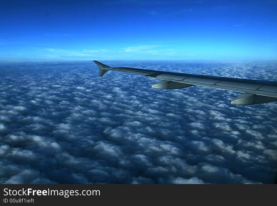 Clouds - view from the plane. Clouds - view from the plane