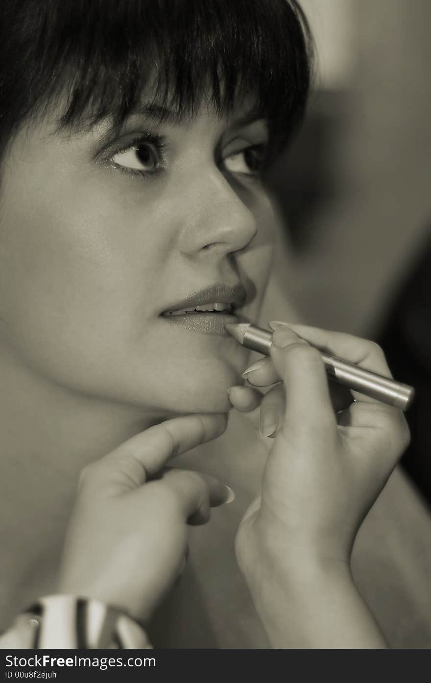 Girl on make-up