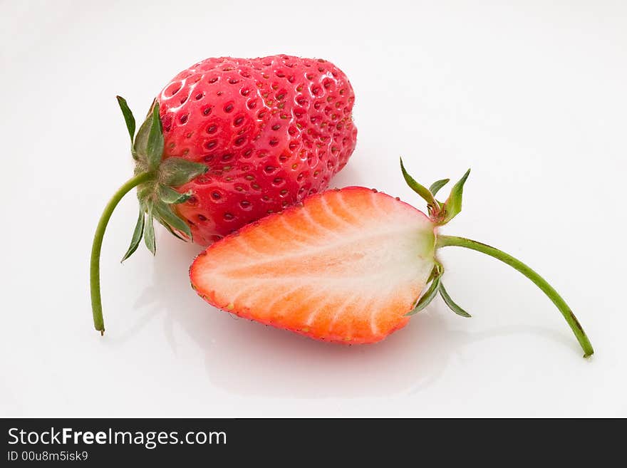 Close up of fresh succulent strawberries. Close up of fresh succulent strawberries