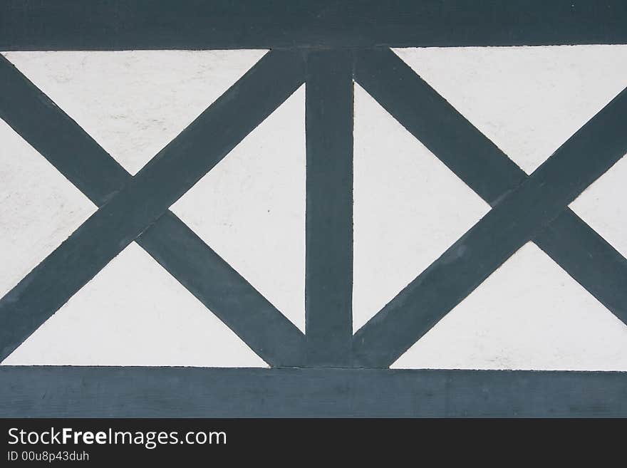 Letter x marking French classical architecture in Normandy France