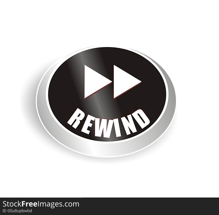 Nice black rewind button