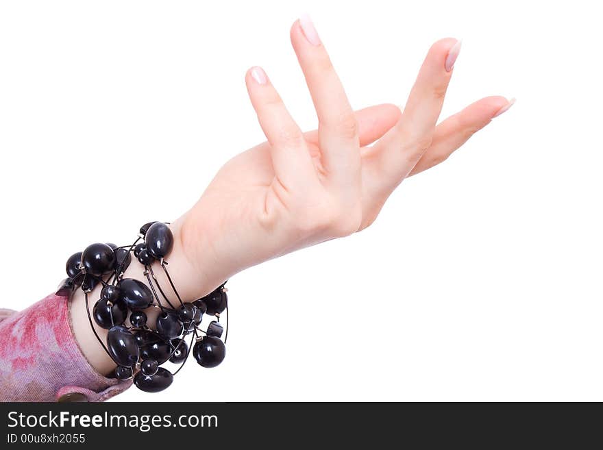 Hand and beads