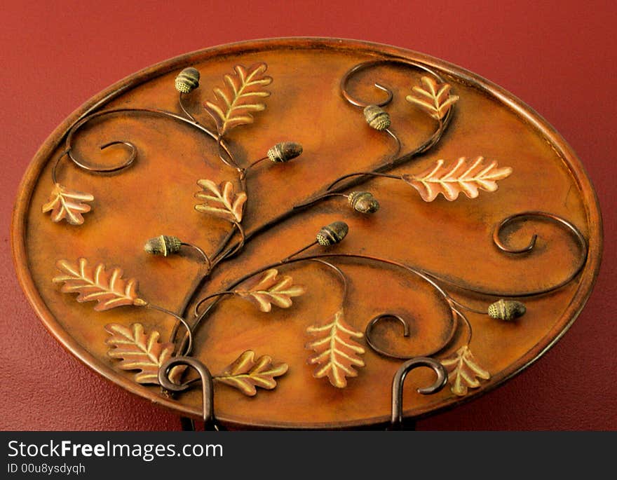 Home decoration platter with design